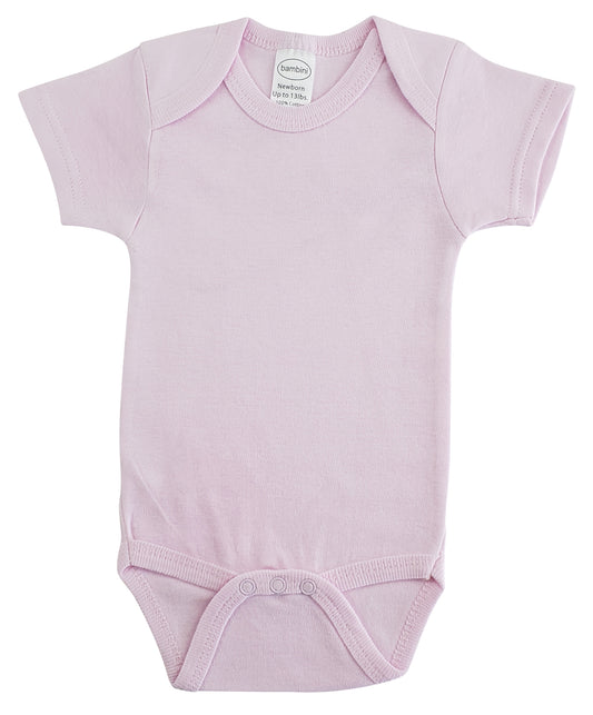 Interlock Pink Short Sleeve Onezie