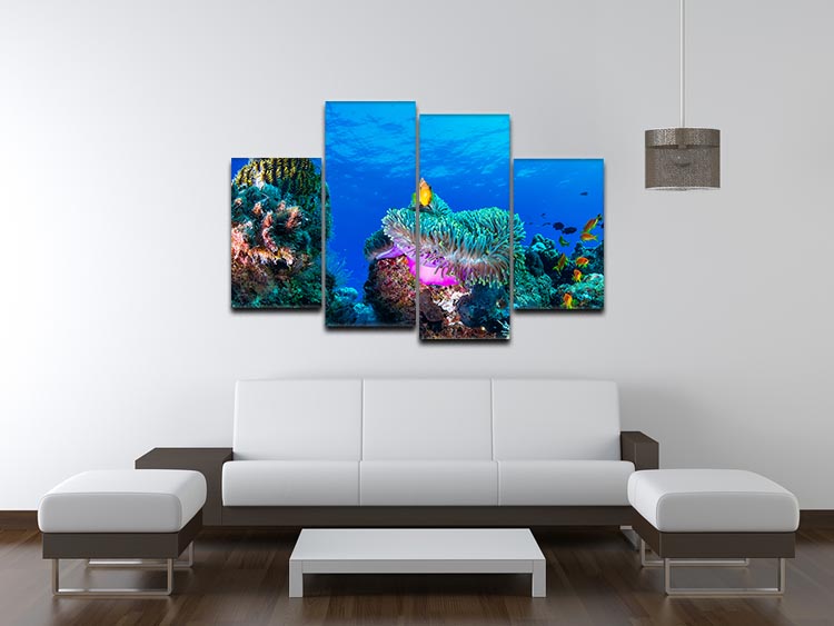 Sea Life 4 Split Panel Canvas