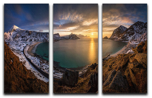 Vikbukta 3 Split Panel Canvas Print