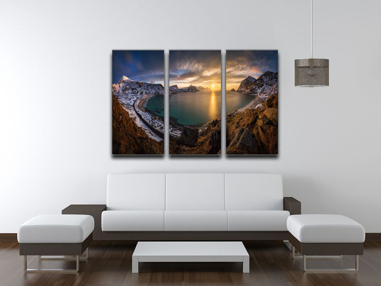 Vikbukta 3 Split Panel Canvas Print