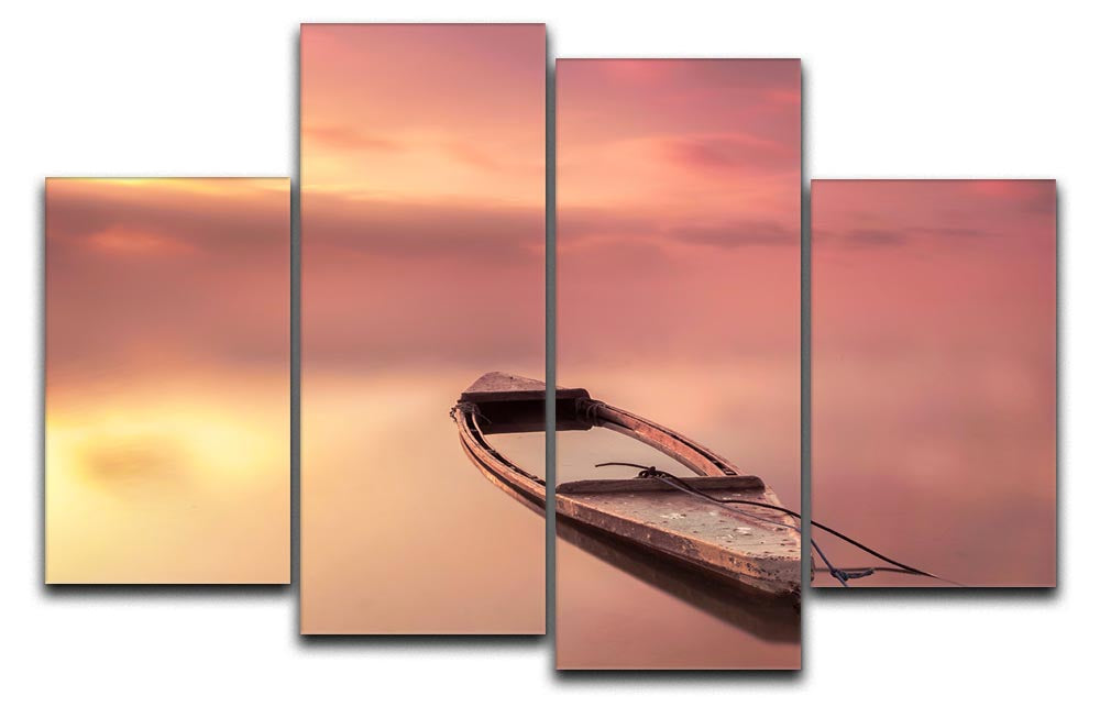 The Boat 4 Split Panel Canvas