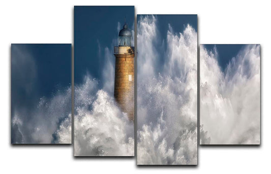 The Power Of The Sea 4 Split Panel Canvas