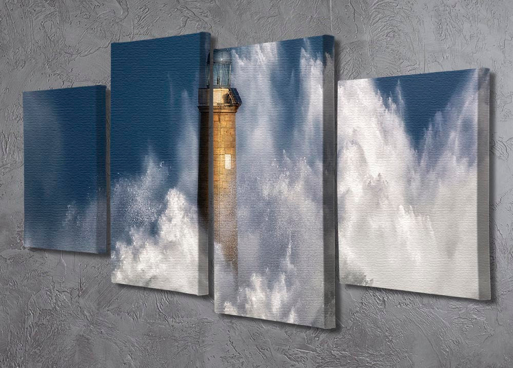 The Power Of The Sea 4 Split Panel Canvas