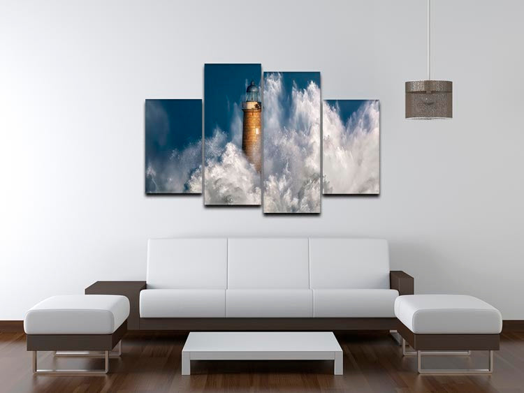 The Power Of The Sea 4 Split Panel Canvas