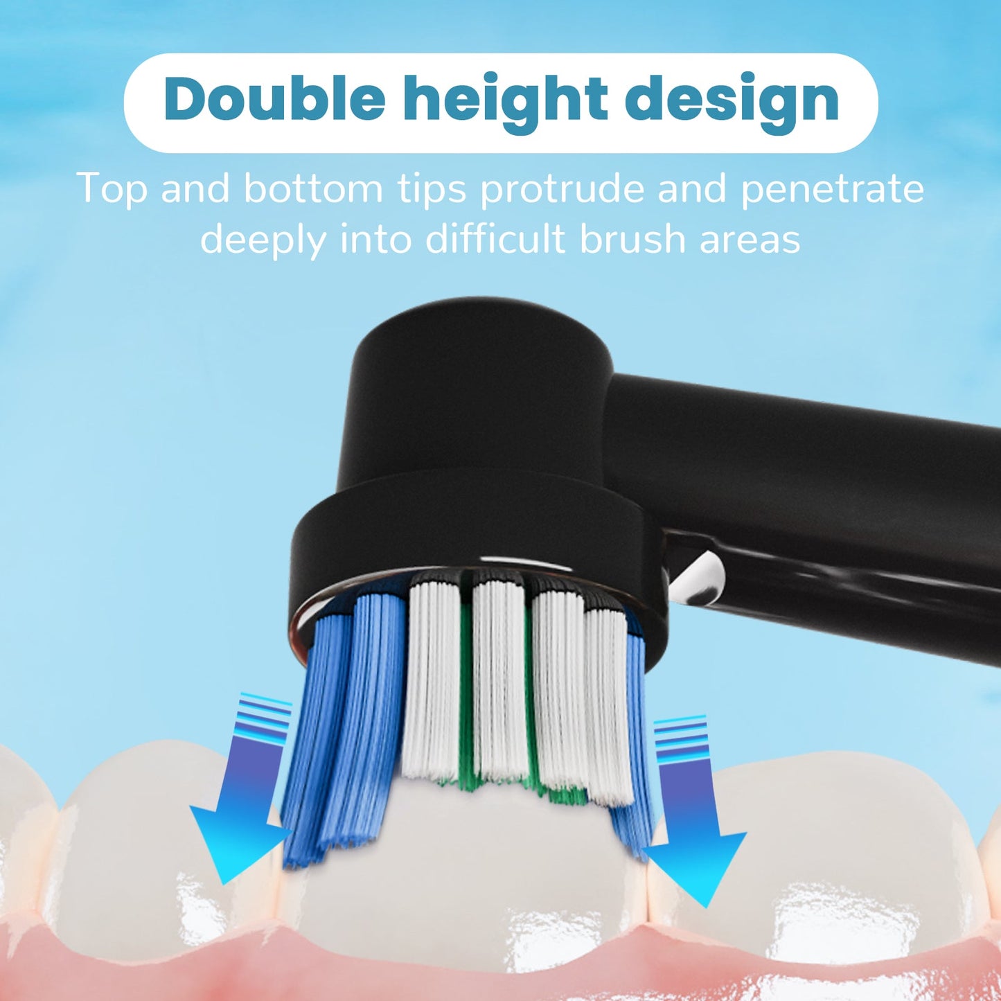 20 Pack Replacement Toothbrush Heads Compatible with Oral B