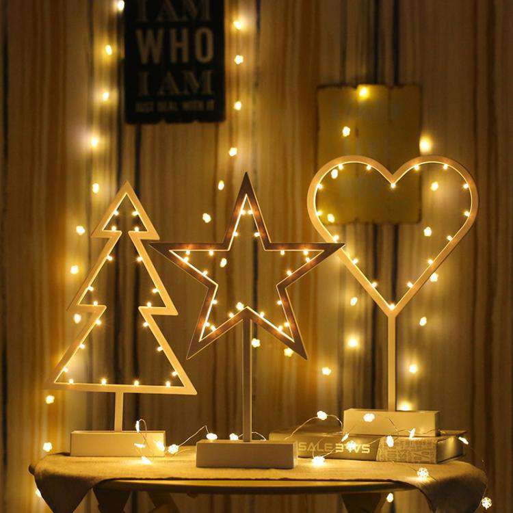 AMZER Romantic Shapes LED String Holiday Light With Holder, Festival