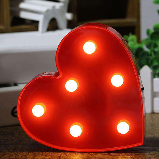 AMZER Creative Heart Shape Warm White LED Decoration Light, Party