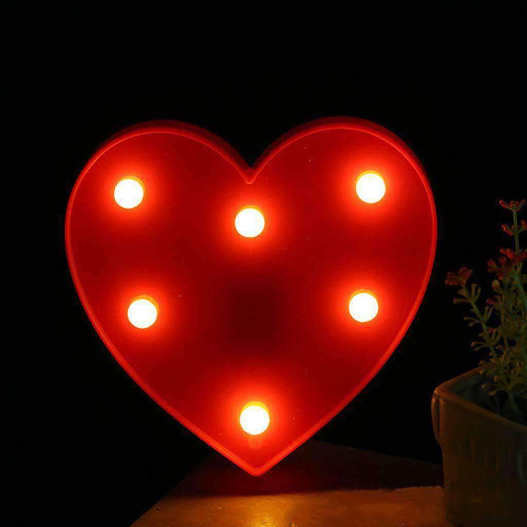 AMZER Creative Heart Shape Warm White LED Decoration Light, Party