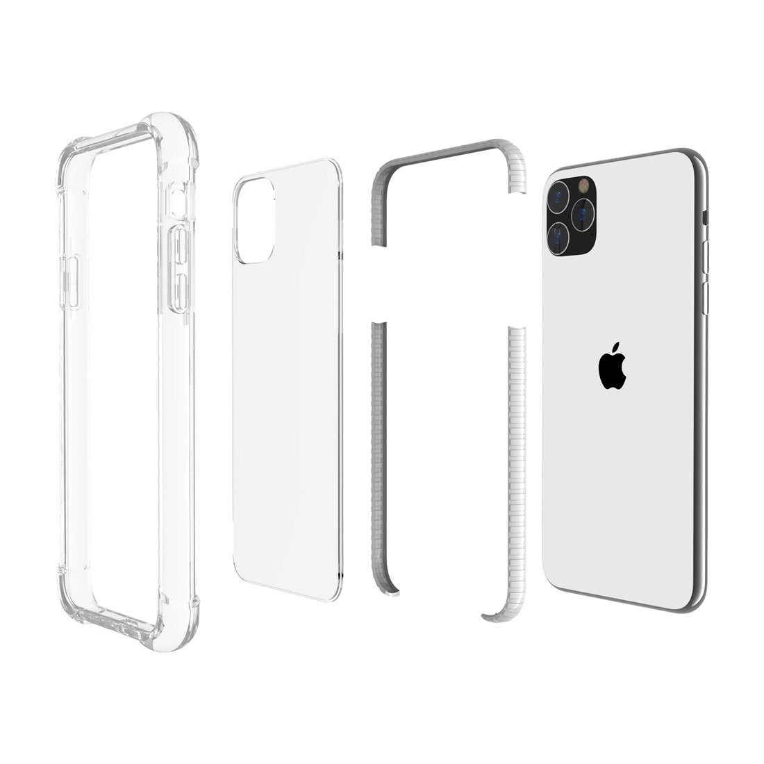 AMZER SlimGrip Bumper Hybrid Case for iPhone 11 Pro - Black