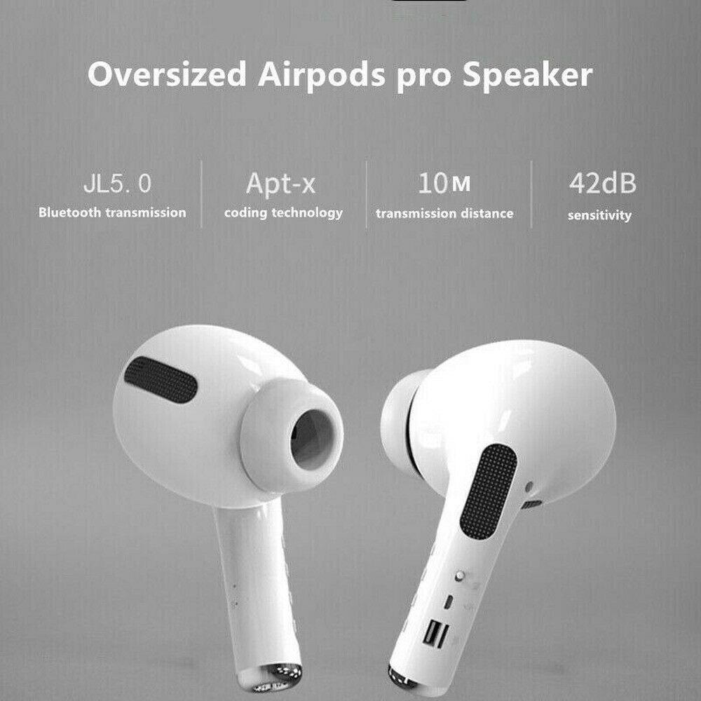 Air-Pod Style Bluetooth Portable Novelty Speaker