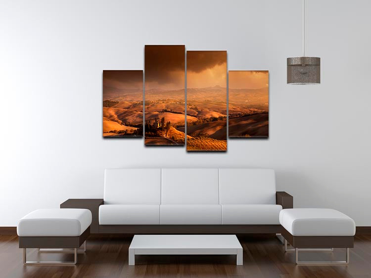 Val Orcia 4 Split Panel Canvas