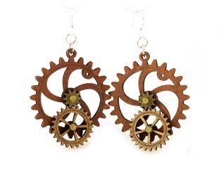 Kinetic Gear Earrings 5001E