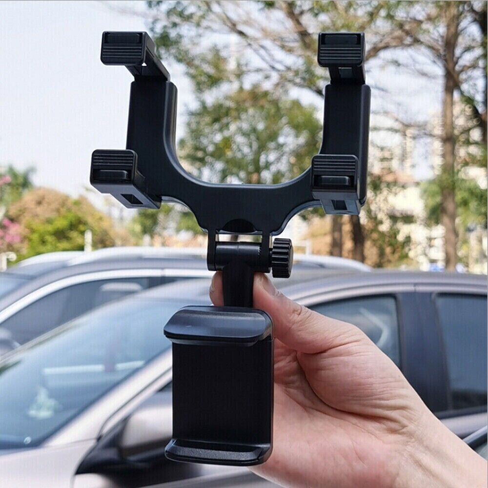 Universal 360 Rotation Car Rear View Mirror Mount Stand GPS Cell Phone