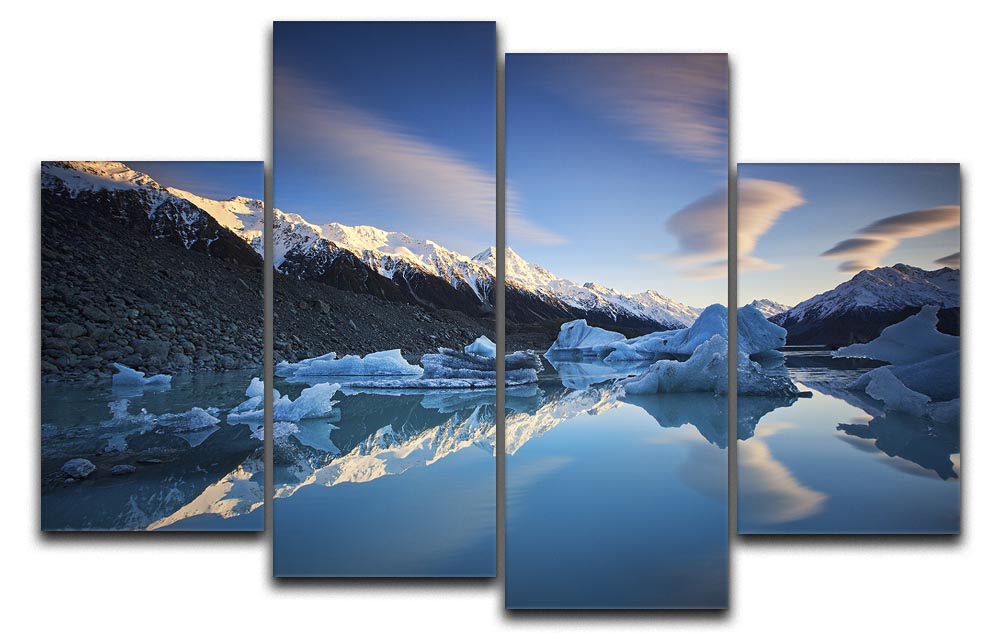 Winter Symmetry 4 Split Panel Canvas