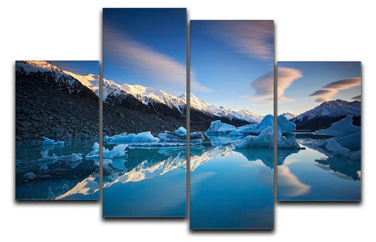 Winter Symmetry 4 Split Panel Canvas