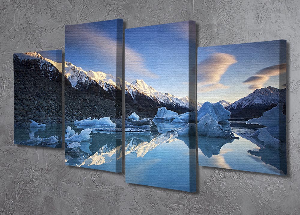 Winter Symmetry 4 Split Panel Canvas