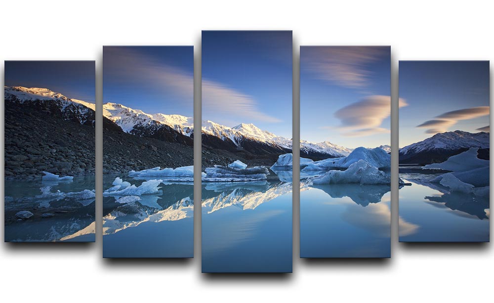 Winter Symmetry 5 Split Panel Canvas