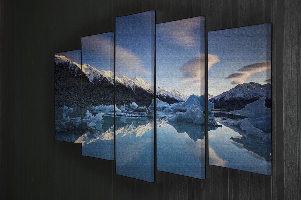 Winter Symmetry 5 Split Panel Canvas