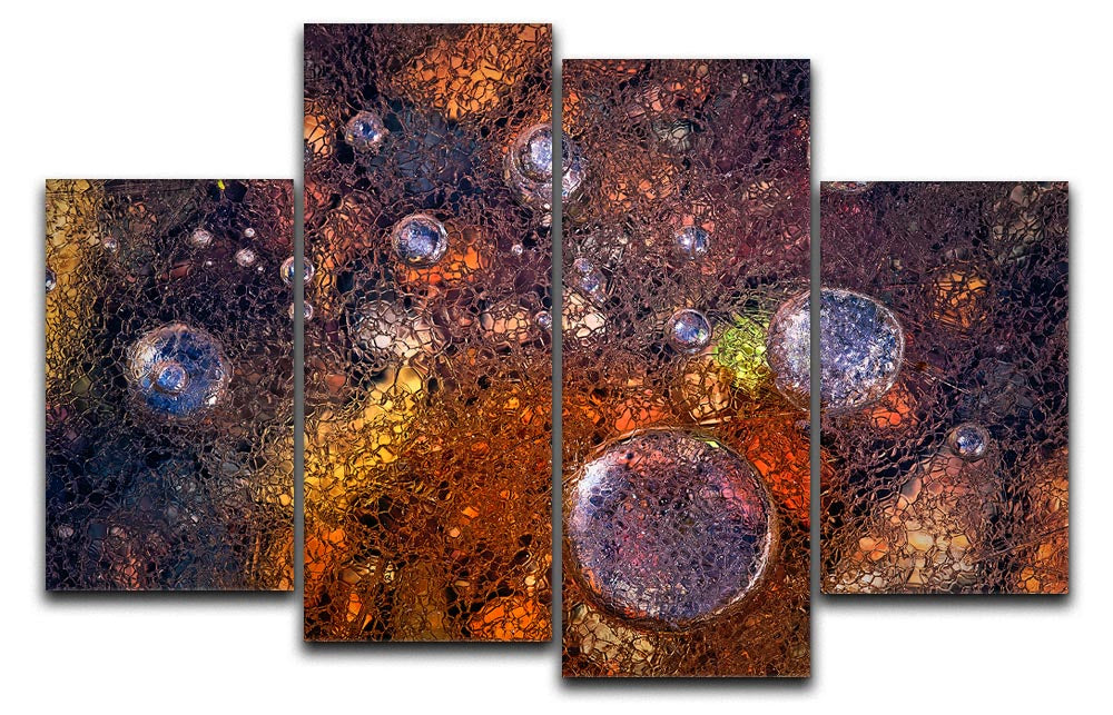 Winter Over Autumn 4 Split Panel Canvas