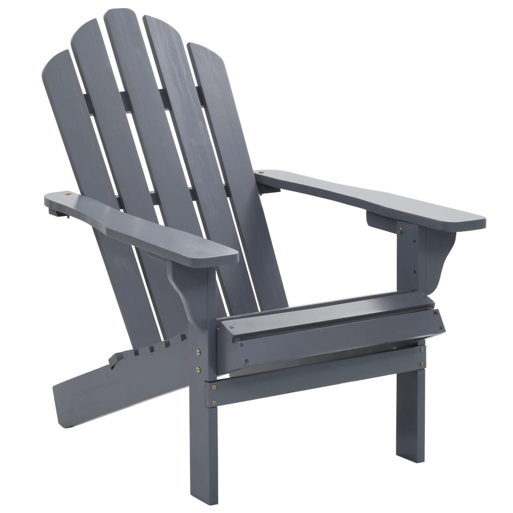 Garden Chair Wood Gray