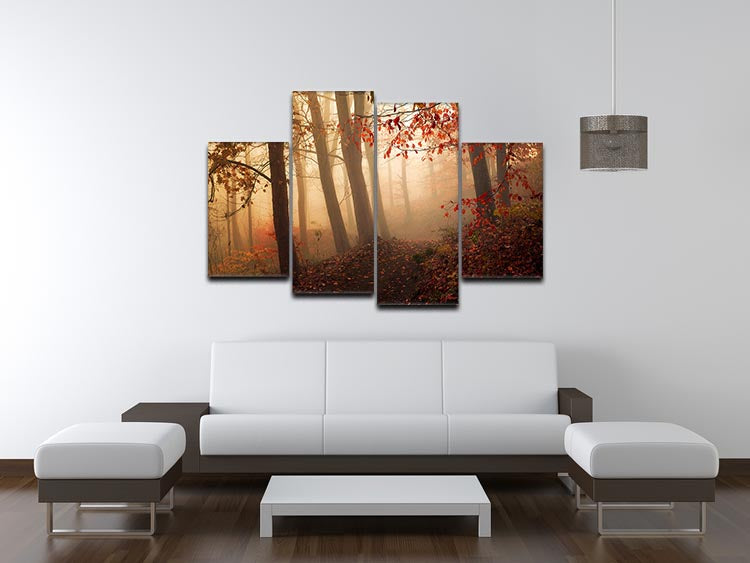 Towards The Light 4 Split Panel Canvas