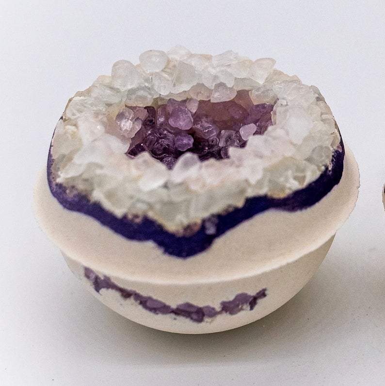 Artisan Amethyst Geo Vegan Bath Bomb