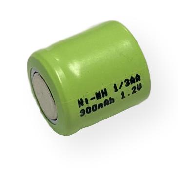 IP Power 1/3AA 300mAh Ni-Mh Rechargeable Flat Top Battery