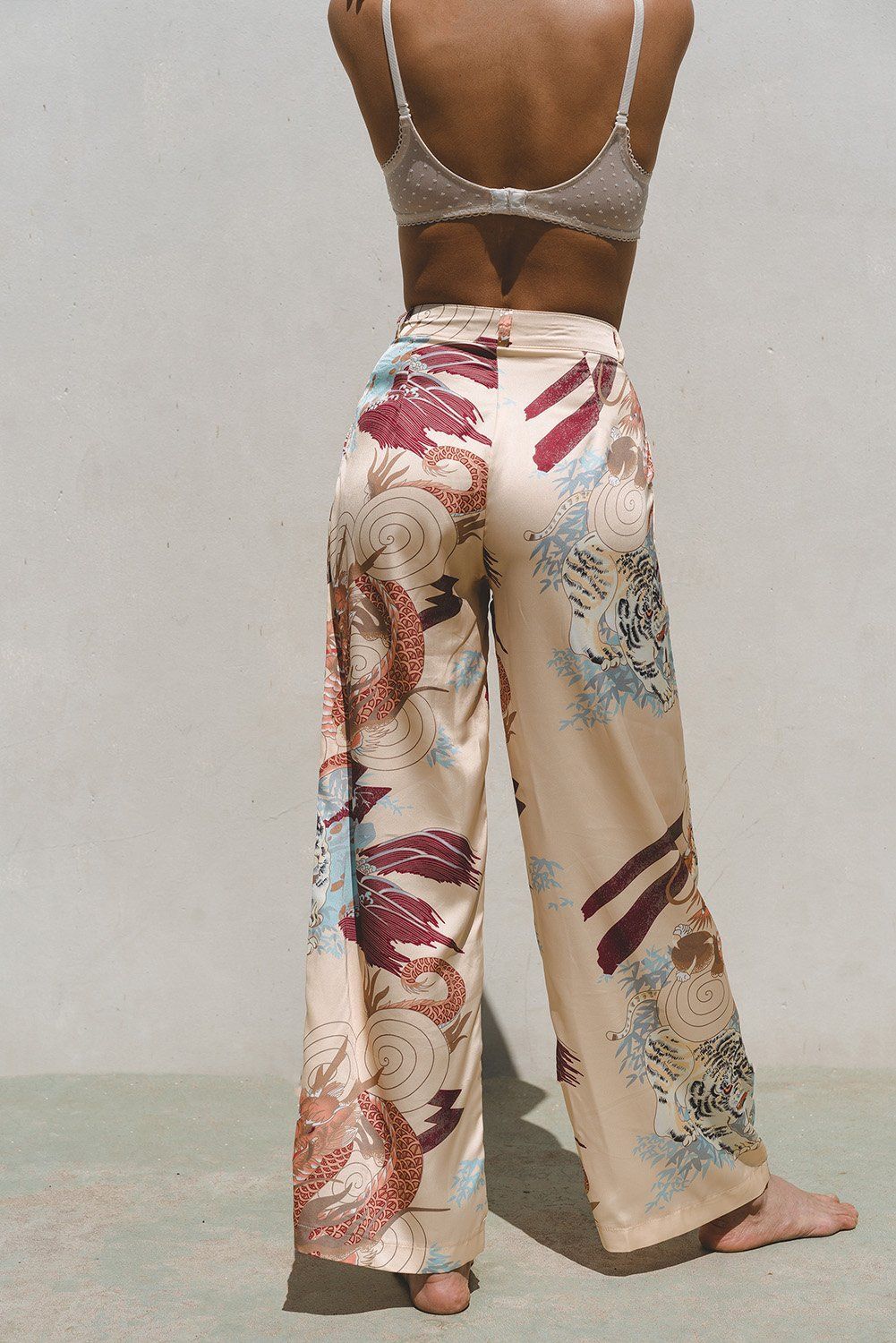 Kayda Satin Wide Leg Pants