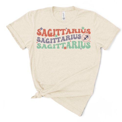 Retro Sagittarius Graphic Tee