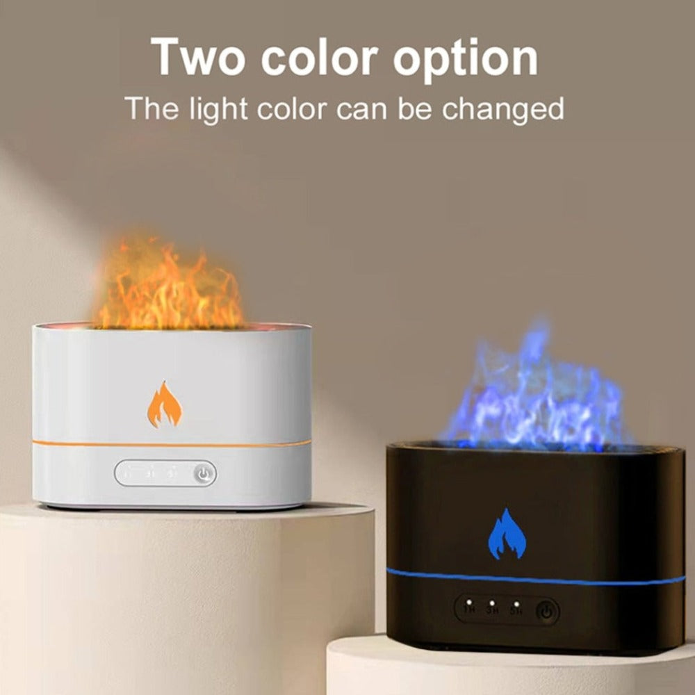 Essential Oil Diffuser With Flaming Effect And Timer