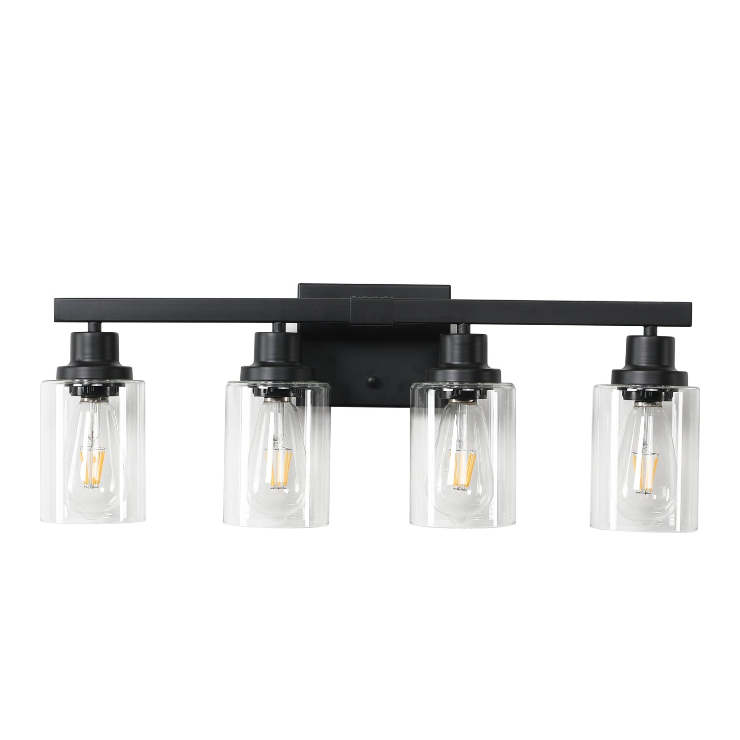 4-Lights Farmhouse Vanity Lights Fixture Rustic Bathroom Light Fixture