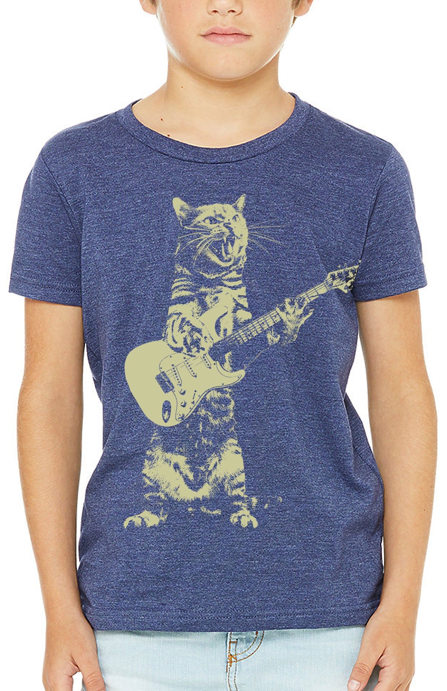 Kids Cat Playing Guitar