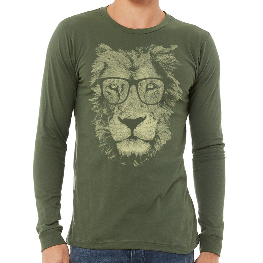 Lion Wearing Glasses Long Sleeve