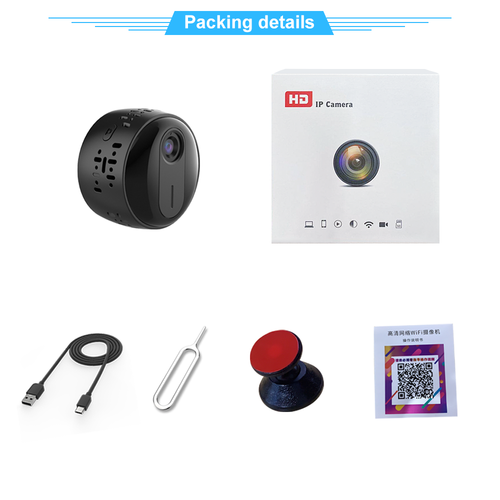 2MP 1080P Mini Wifi Camera  Home Security Camcorder