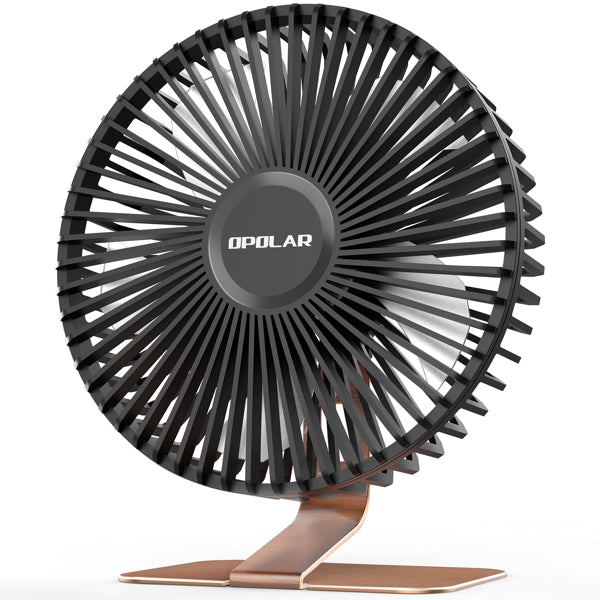 USB Desk Fan with Upgraded Strong Airflow with Copper Color Holder