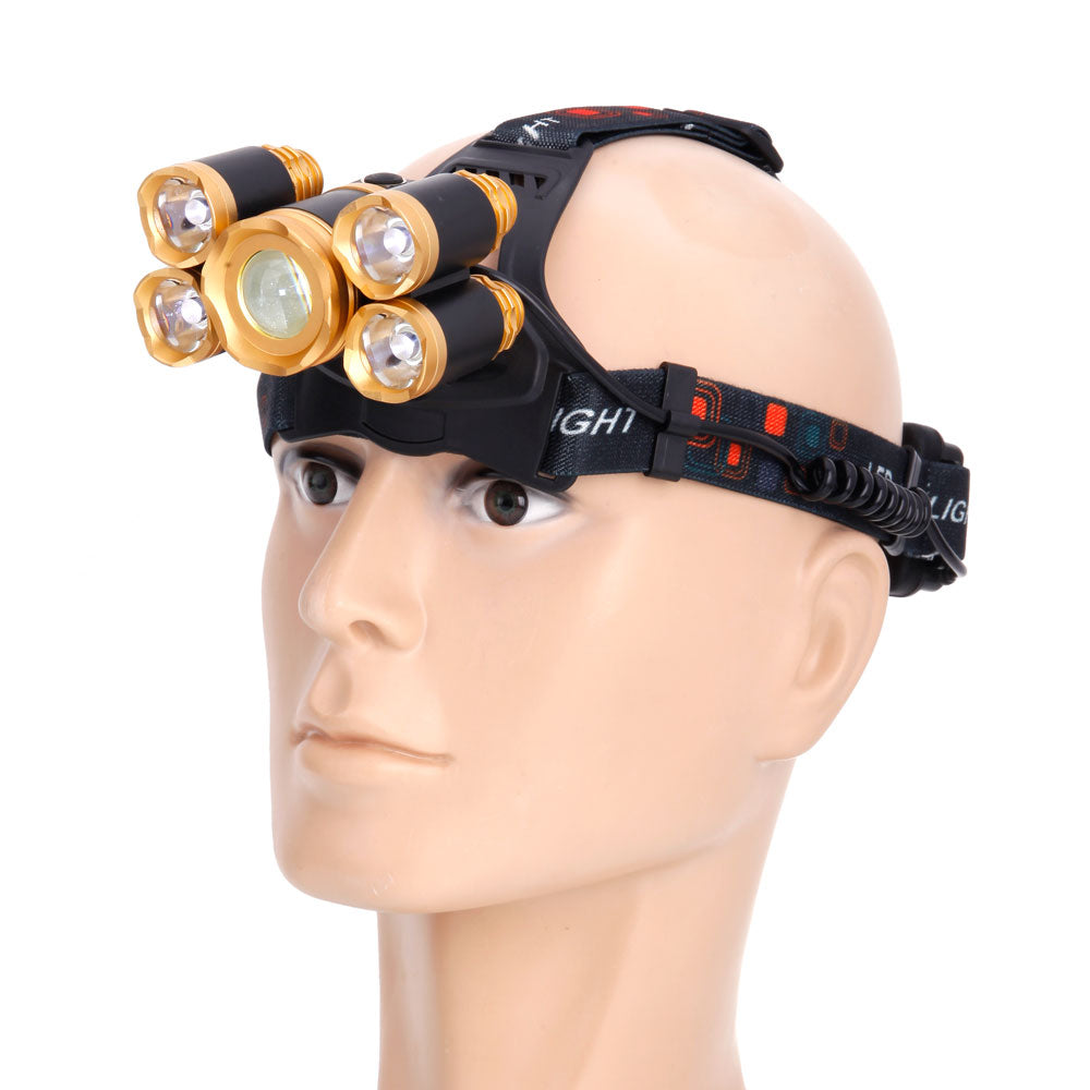 Outdoor 3.7V 2400LM Flexible Zoom Highlight Headlamp