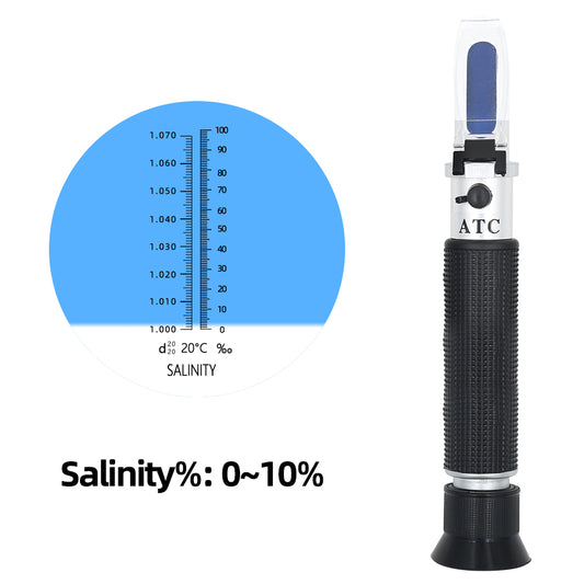 ATC Automatic Temperature Compensation Salinity Content Refractometer