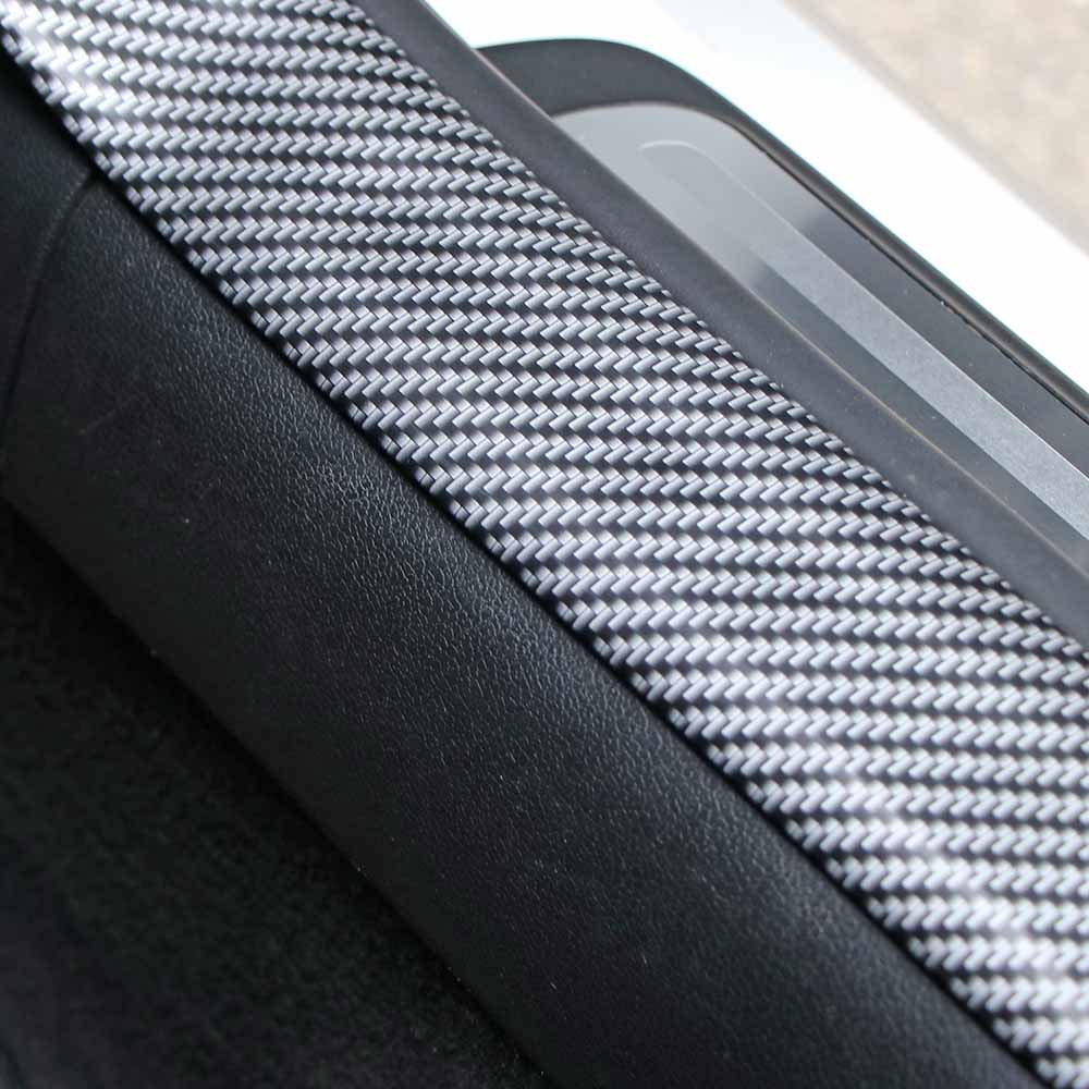 Car Carbon Fiber Rubber Door Sill Protector