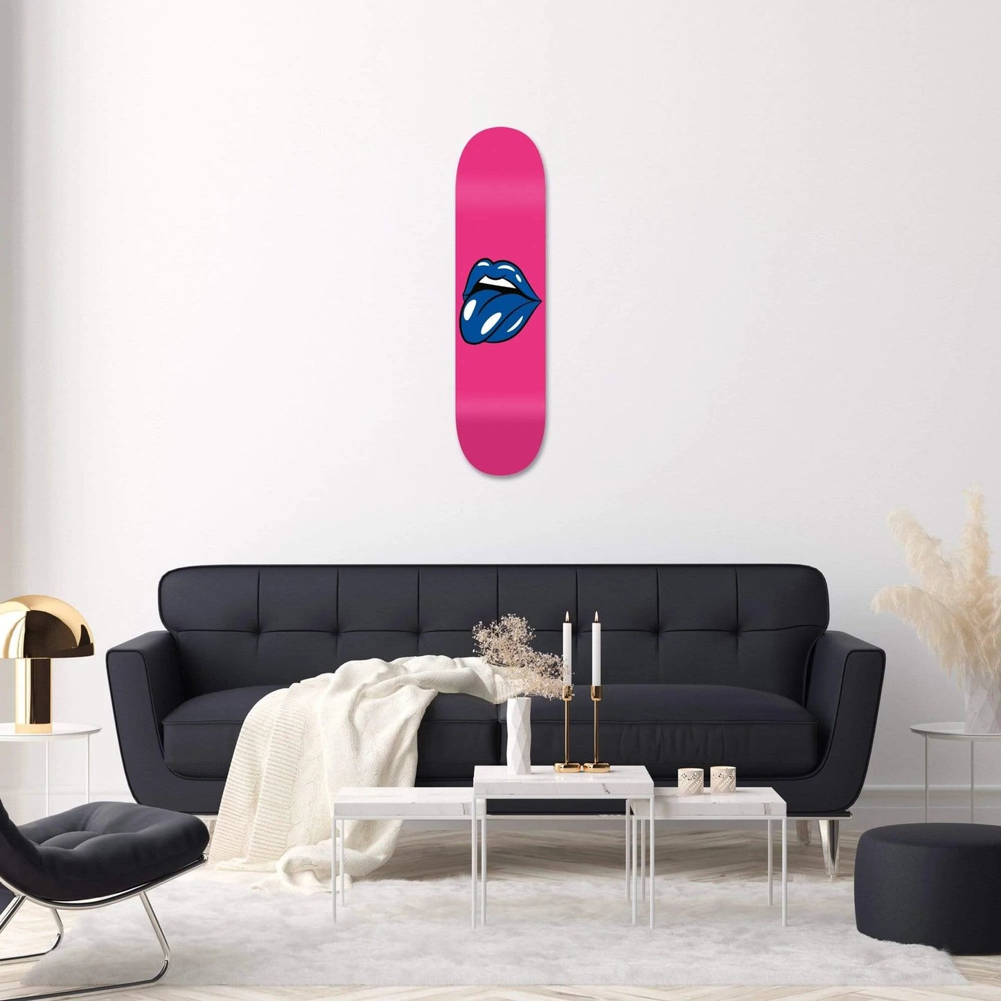 Lips Pink Skateboard