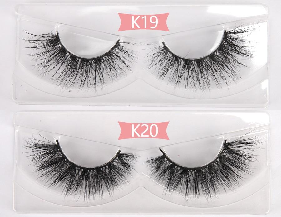 100 Pairs 3D Mink Lashes Wholesale Bulk  3D Mink Eyelashes Thick Long