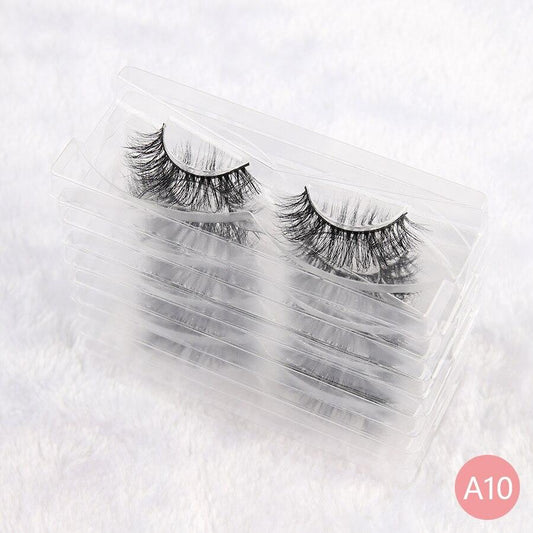 30 Pairs Wholesale No Box Mink Lashes Bulk Natural Hand Made Cruelty