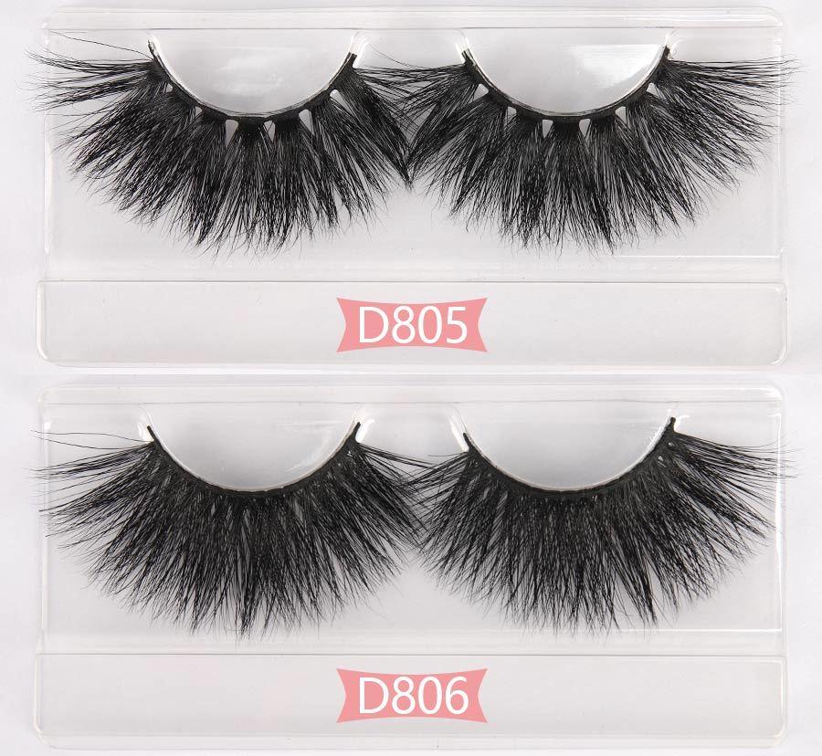 Wholesale Eyelashes100 Pairs 3D Mink Eyelashes 25MM Thick Long Wispy