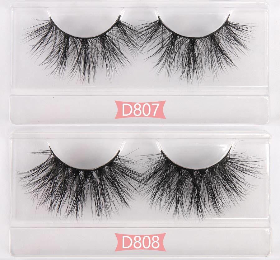 Wholesale Eyelashes100 Pairs 3D Mink Eyelashes 25MM Thick Long Wispy