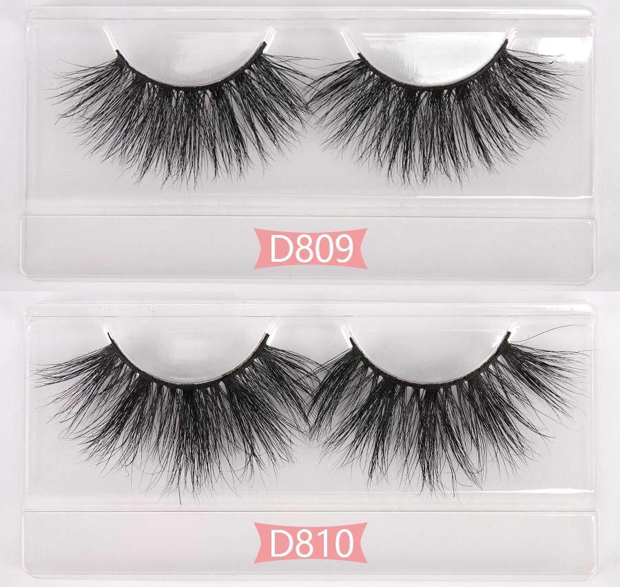 Wholesale Eyelashes100 Pairs 3D Mink Eyelashes 25MM Thick Long Wispy