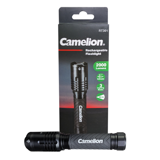 Camelion RT301 34W COB 2000LM Rechargeable Flashlight - 3 Lighting