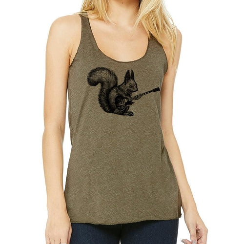 Squirrel Playing Guitar Racerback